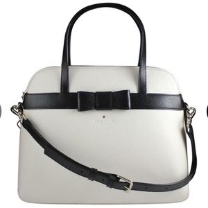 Kate Spade Kirk Park Medium Maise Snow White (Like Cream Color) Leather Tote NWT